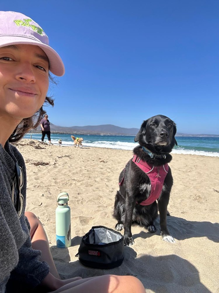 Anto con Lima en la playa